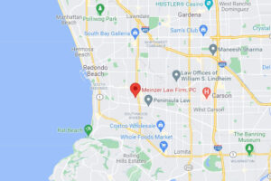 map to Torrance Estate Planning Attorney Meinzer Law Firm
